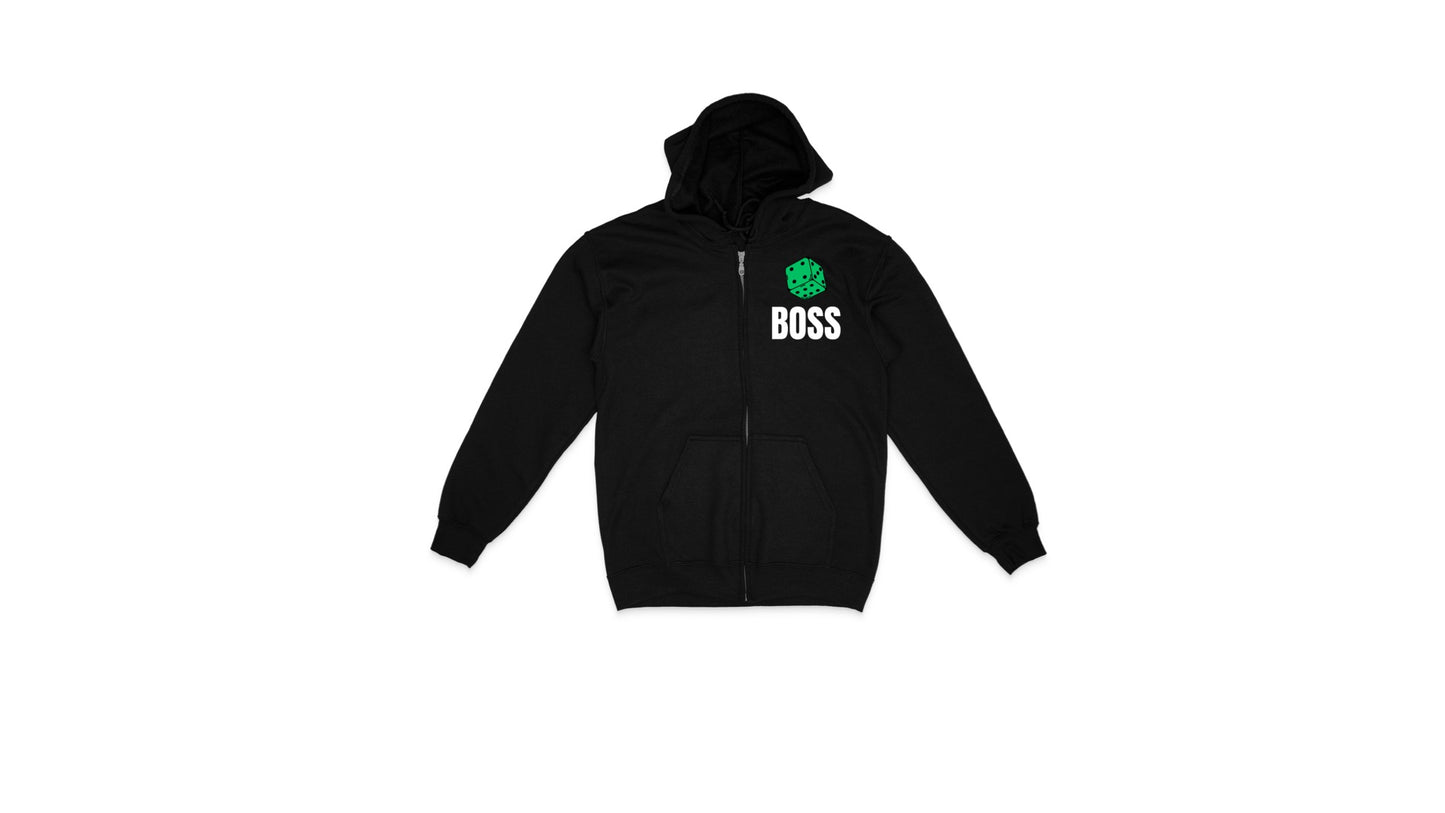 Boss with dice Zip-up Hoodie